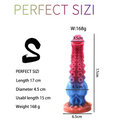 Wymiary dildo fantasy w rozmiarze S: długość 17 cm