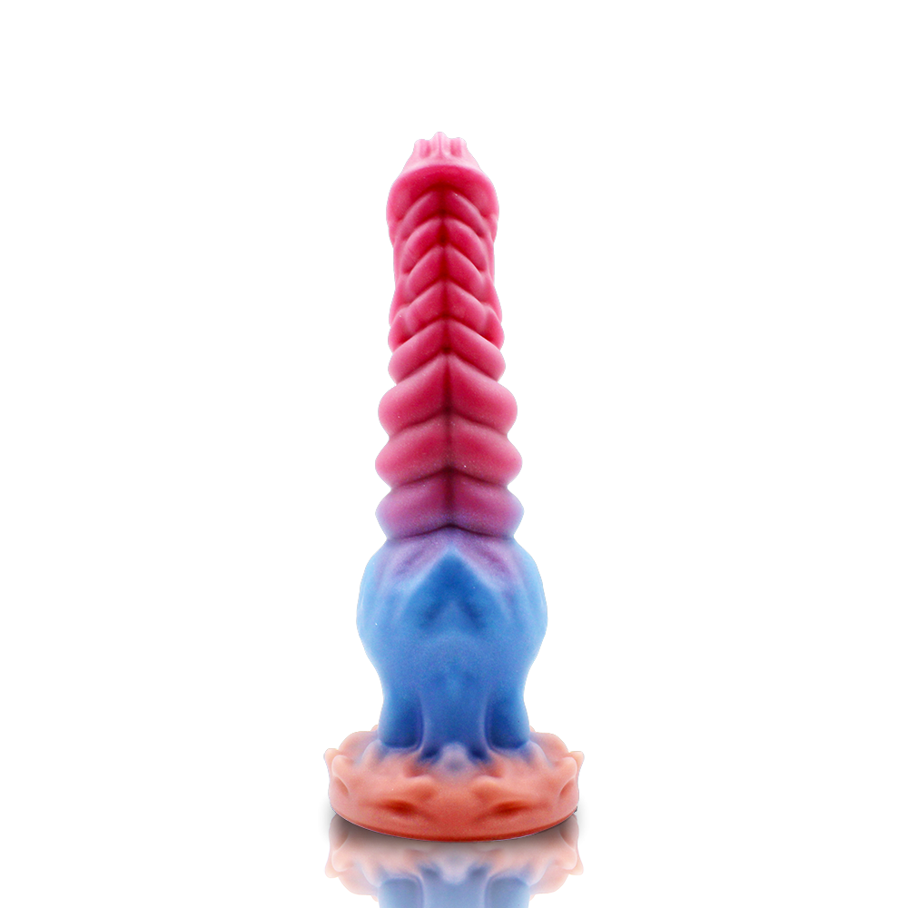 Tylna prążkowana powierzchnia dildo fantasy z mackami