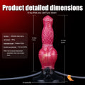 Wymiary pompowanego dildo fantasy 21,7 cm