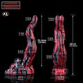 Wymiary dildo Język Buldoga w rozmiarze XL