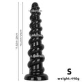 Wymiary czarnego dildo S o długości 28 cm