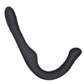 Profil czarnego zakrzywionego dildo strapless