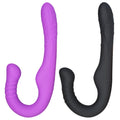 Czarny i fioletowy wariant dildo strapless