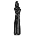 Czarne dildo w kształcie dłoni rozmiar L