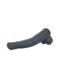 Czarne dildo z przyssawką – widok boczny