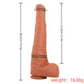 Ogromne dildo 38,5 cm – wymiary produktu