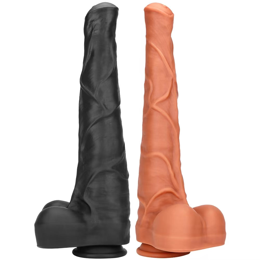 Giant horse dildo w kolorze czarnym i cielistym