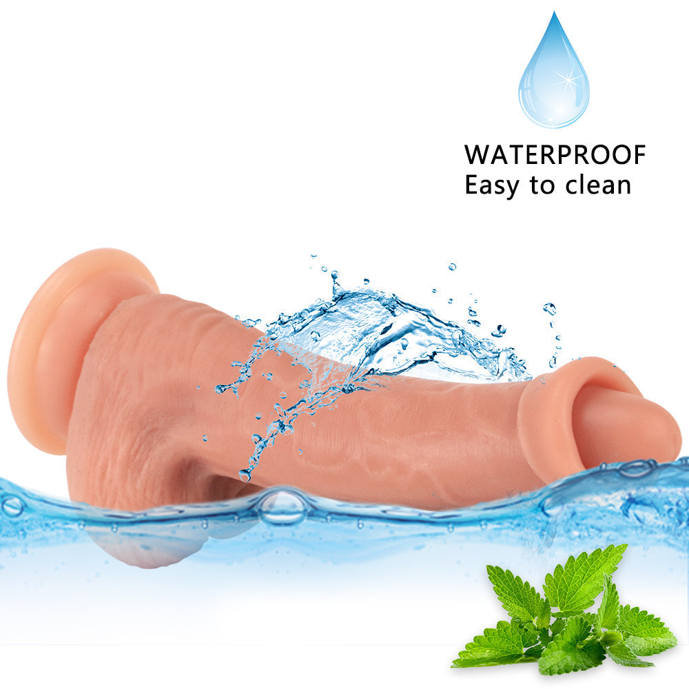 Powierzchnia realistycznego dildo do czyszczenia