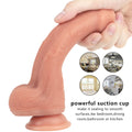 Mocna przyssawka realistycznego dildo