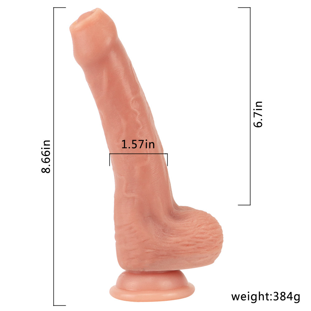 Wymiary realistycznego dildo 22 cm