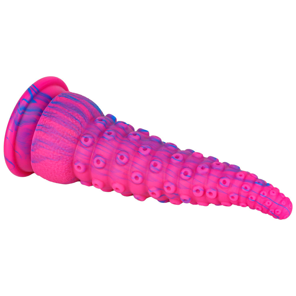 Tentacle dildo różowo-niebieskie z przyssawką