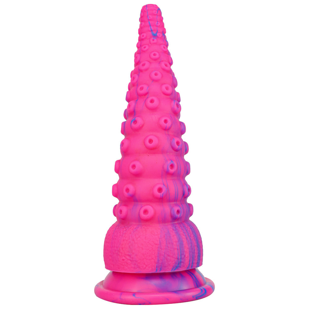 Tentacle dildo różowo-niebieskie z przyssawką