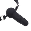 Dildo gag z regulowanymi paskami – widok z tyłu