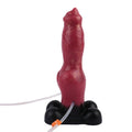 Czerwone dildo fantasy ustawione na przyssawce