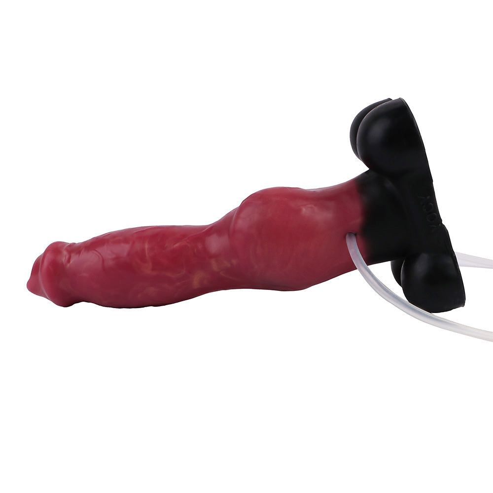Lewy bok czerwonego dildo fantasy