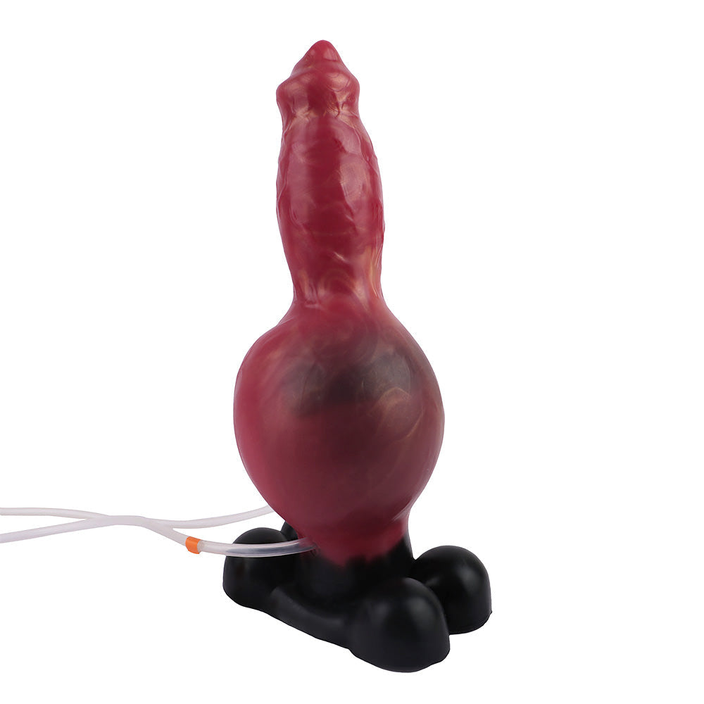 Pompowany węzeł czerwonego dildo fantasy