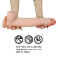 Długie realistyczne dildo 33 cm trzymane oburącz