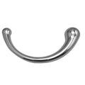 Dwustronny profil zakrzywionego metalowego dildo