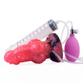 Dildo fantasy z pompką powietrza i strzykawką do płynu