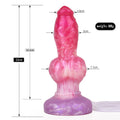Wymiary dog dildo z podwójnym węzłem – wariant przedstawiony na zdjęciu