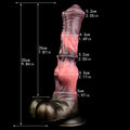 Wymiary silikonowego dildo fantasy 25 cm