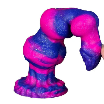 Dog dildo z trzema węzłami i przyssawką