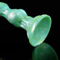 Szeroka przyssawka zielonego dildo fantasy