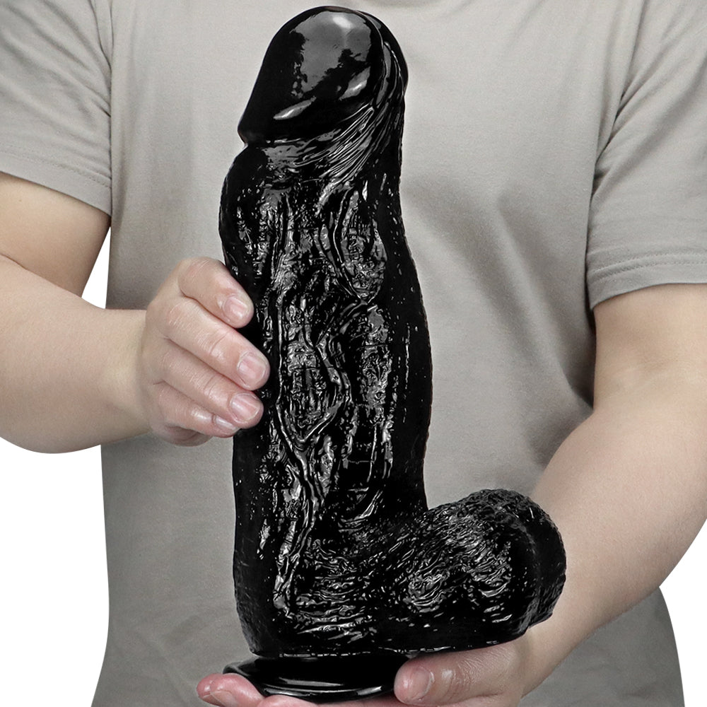 Bardzo grube dildo w porównaniu z dłonią