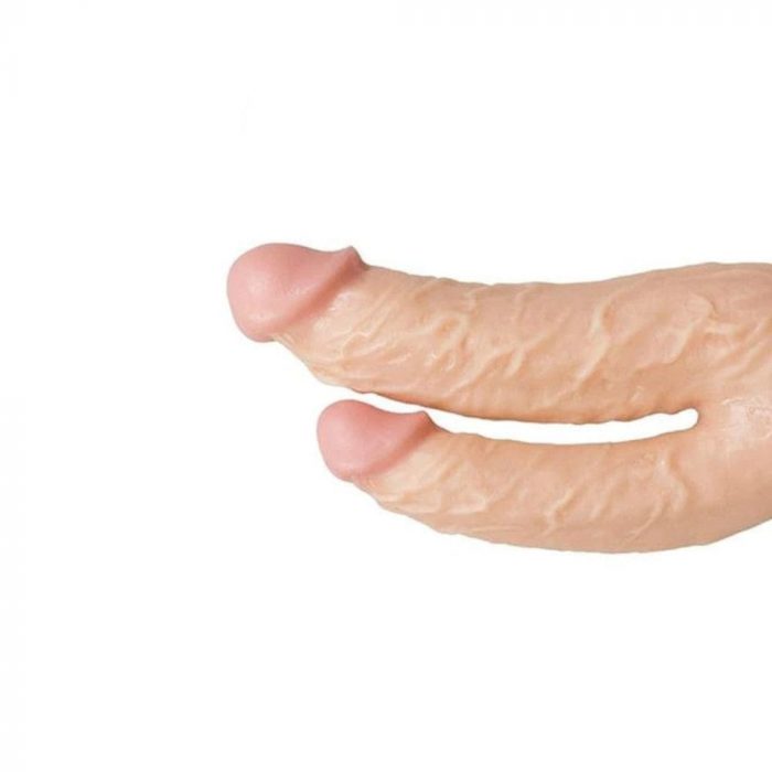 Zakrzywione podwójne dildo realistyczne