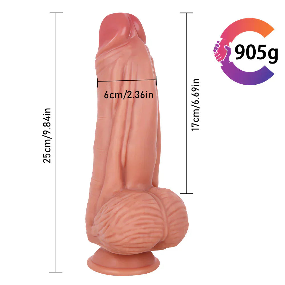 Wymiary dilda XCC347: 25 cm i około 905 g