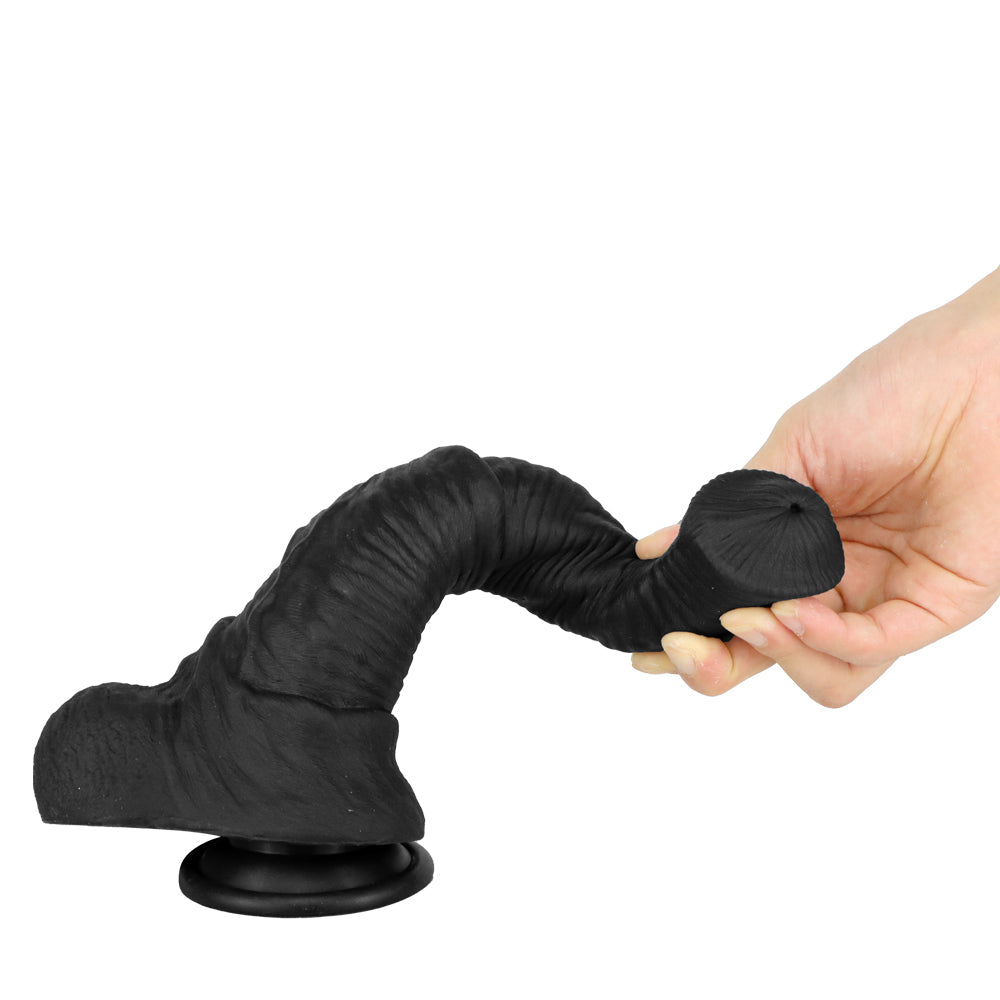 Horse dildo czarne z przyssawką w trzech rozmiarach