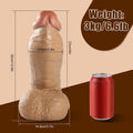 Pełne wymiary realistycznego dildo