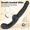 Sposób użycia czarnego dwustronnego dildo