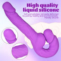 Faktura fioletowego dwustronnego dildo