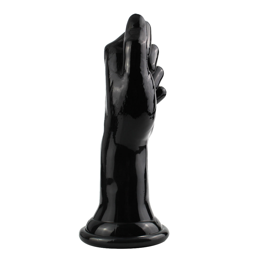 Czarne dildo w kształcie pięści – profil
