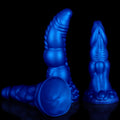 Porównanie trzech profili niebieskiego dildo fantasy