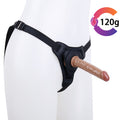 Brązowy wariant małego dildo strap-on