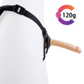 Cieliste dildo strap-on o masie 120 g