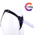 Niebieski wariant małego dildo strap-on