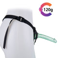 Zielony wariant małego dildo strap-on