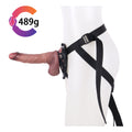 Zestaw strap-on z realistycznym dildo i uprzężą
