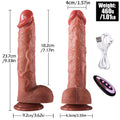 Wymiary automatic dildo: 23,7 cm długości i 4 cm średnicy