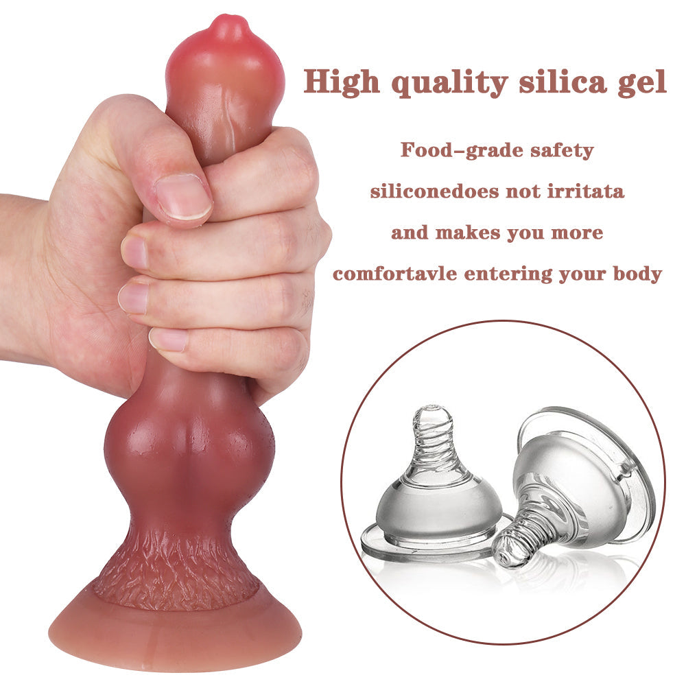 Elastyczny silikonowy korpus realistycznego dildo