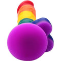 Tęczowe dildo z przyssawką – warianty S, M i L