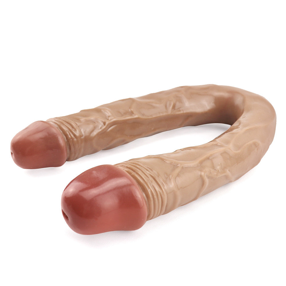 Podwójne dildo realistyczne z dwiema końcówkami