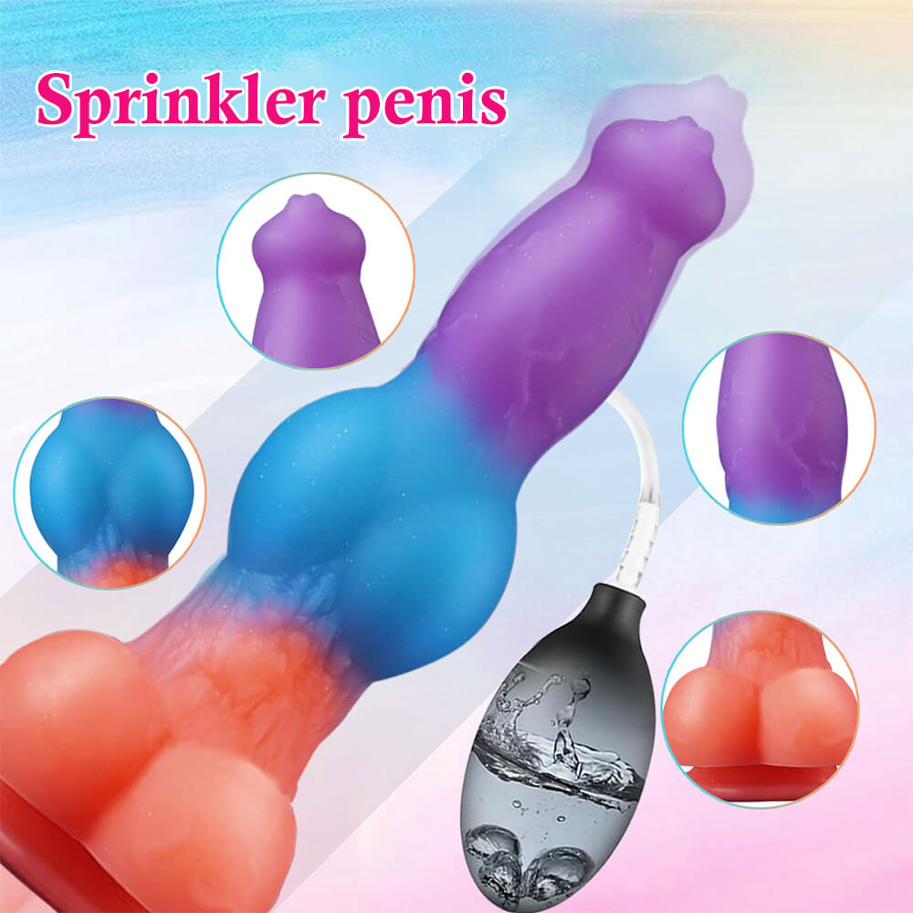Gradientowy korpus dildo z kanałem funkcji wytrysku