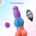 Wibrujące dildo z pilotem i funkcją wytrysku