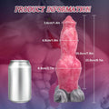 Wymiary różowego dildo fantasy o długości 23 cm