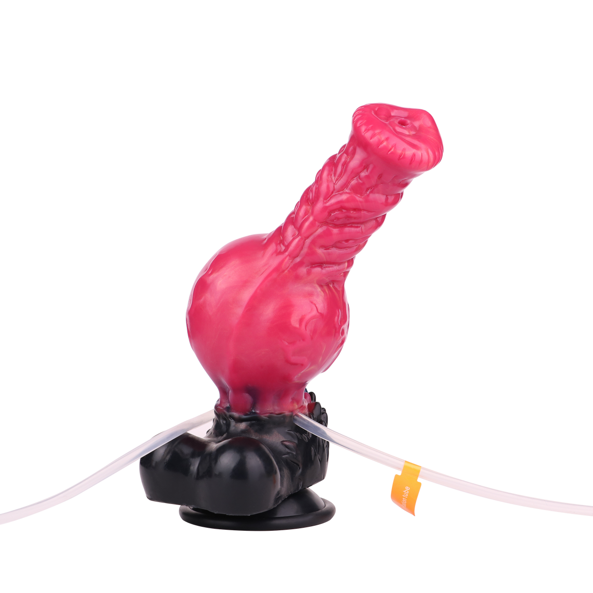 Profil czerwonego dildo wilczego z węzłem