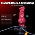 Wymiary pompowanego dildo wilczego 21 cm